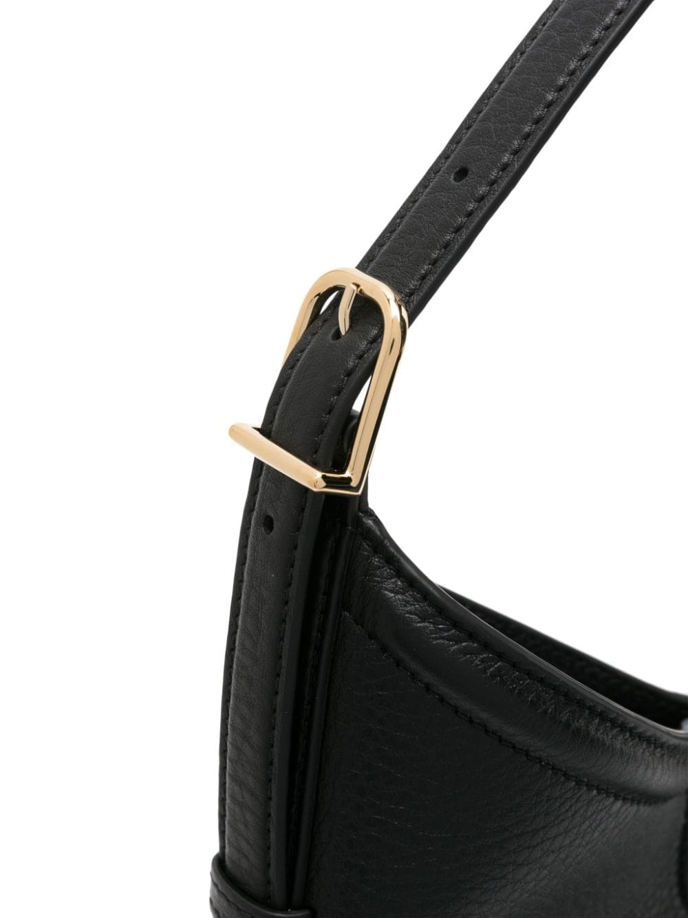 VLogo leather shoulder bag - 4