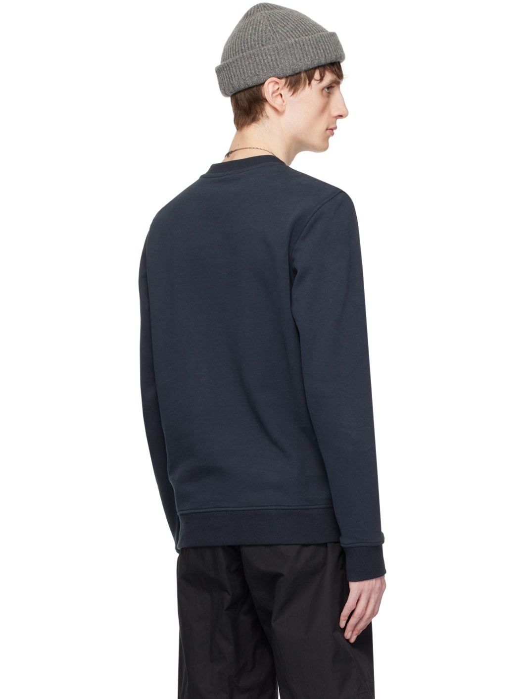 Navy Appliqué Sweatshirt - 3