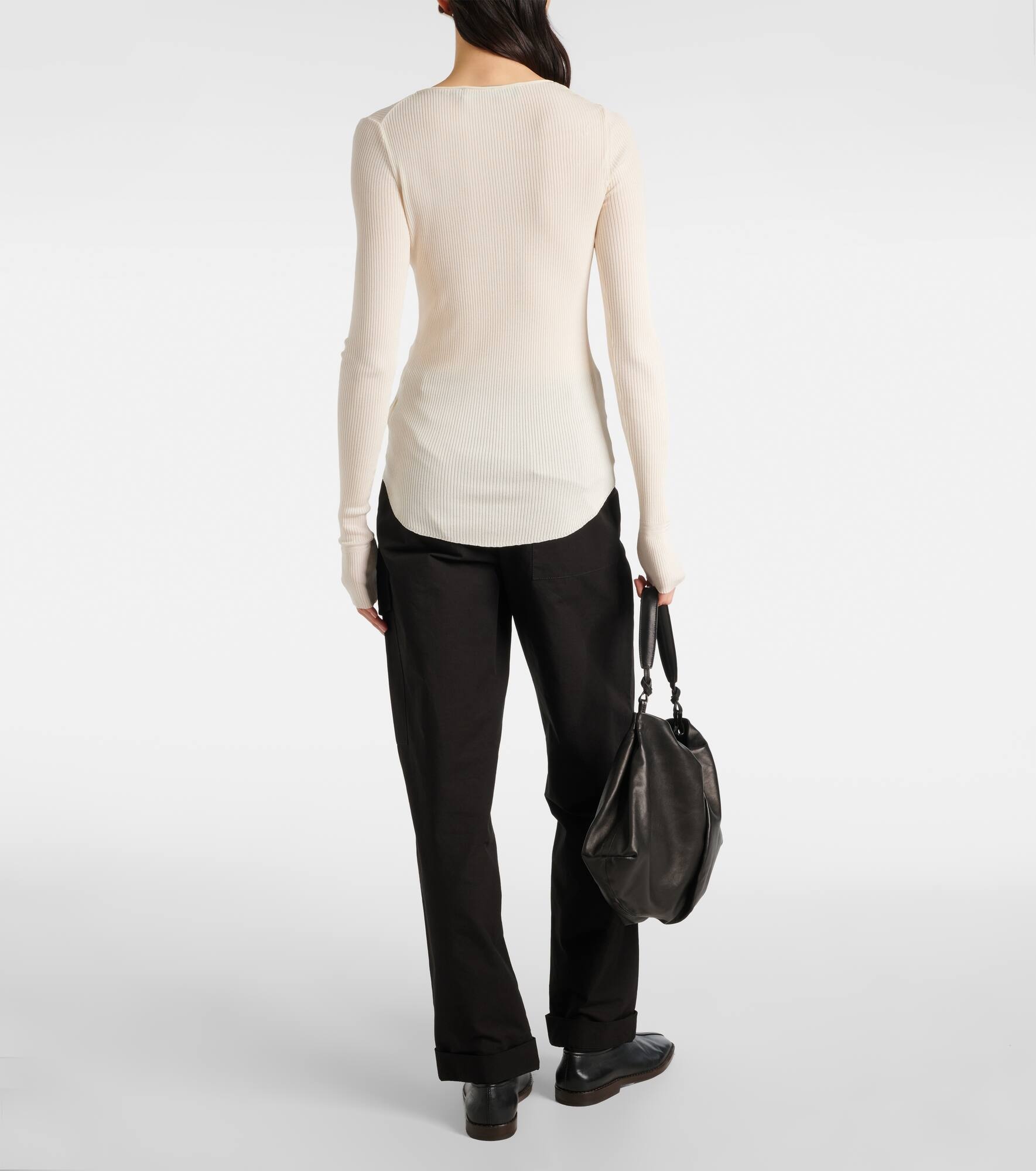 Boyd ribbed-knit Henley shirt - 3