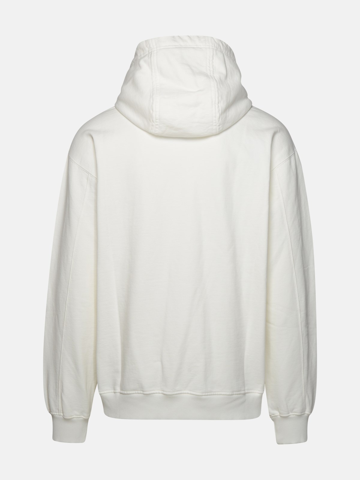 'CASA WAY' WHITE ORGANIC COTTON SWEATSHIRT - 3