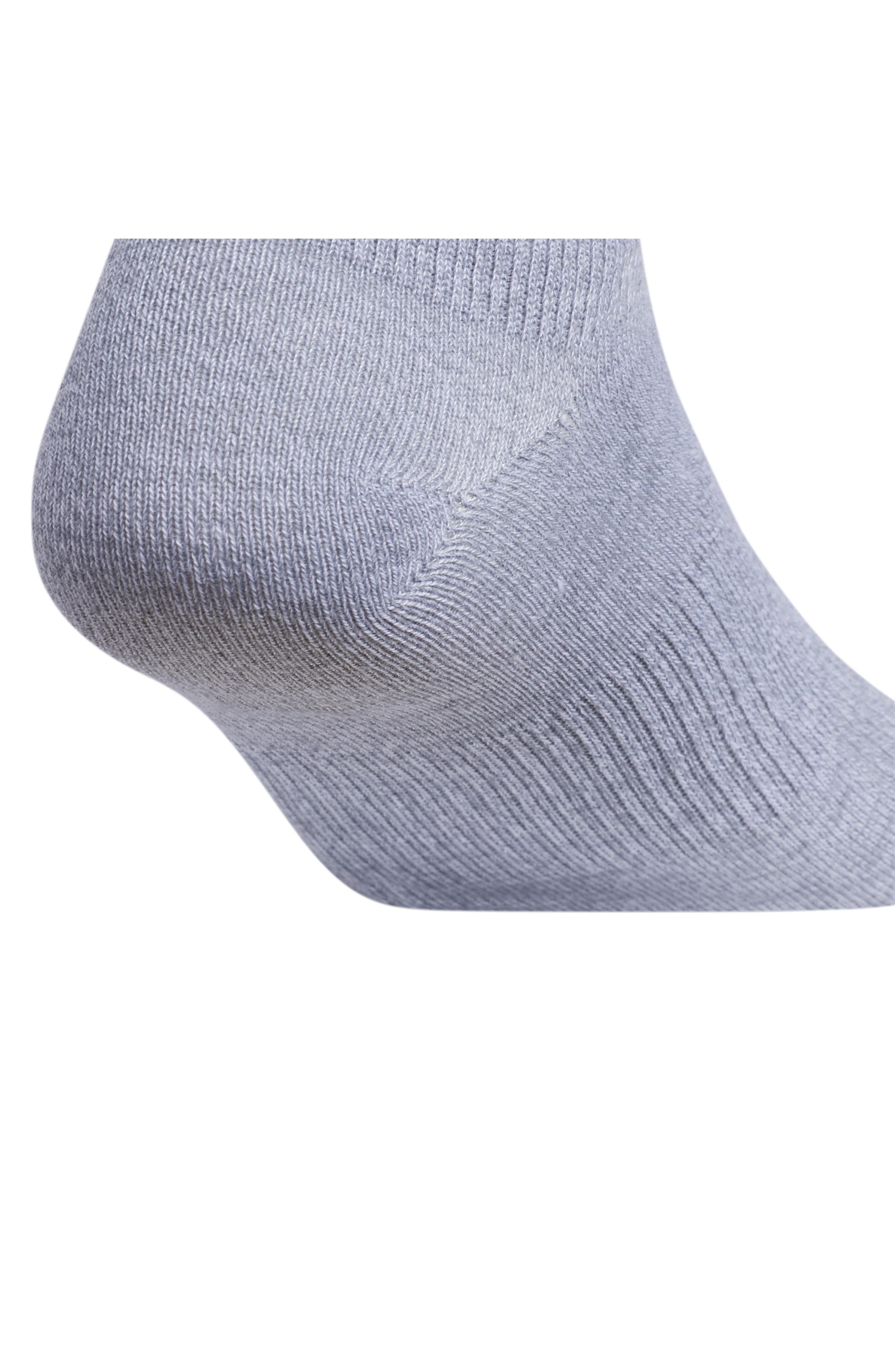 adidas Assorted 6-Pack Superlite No-Show Socks in Black/White/Grey at Nordstrom - 9