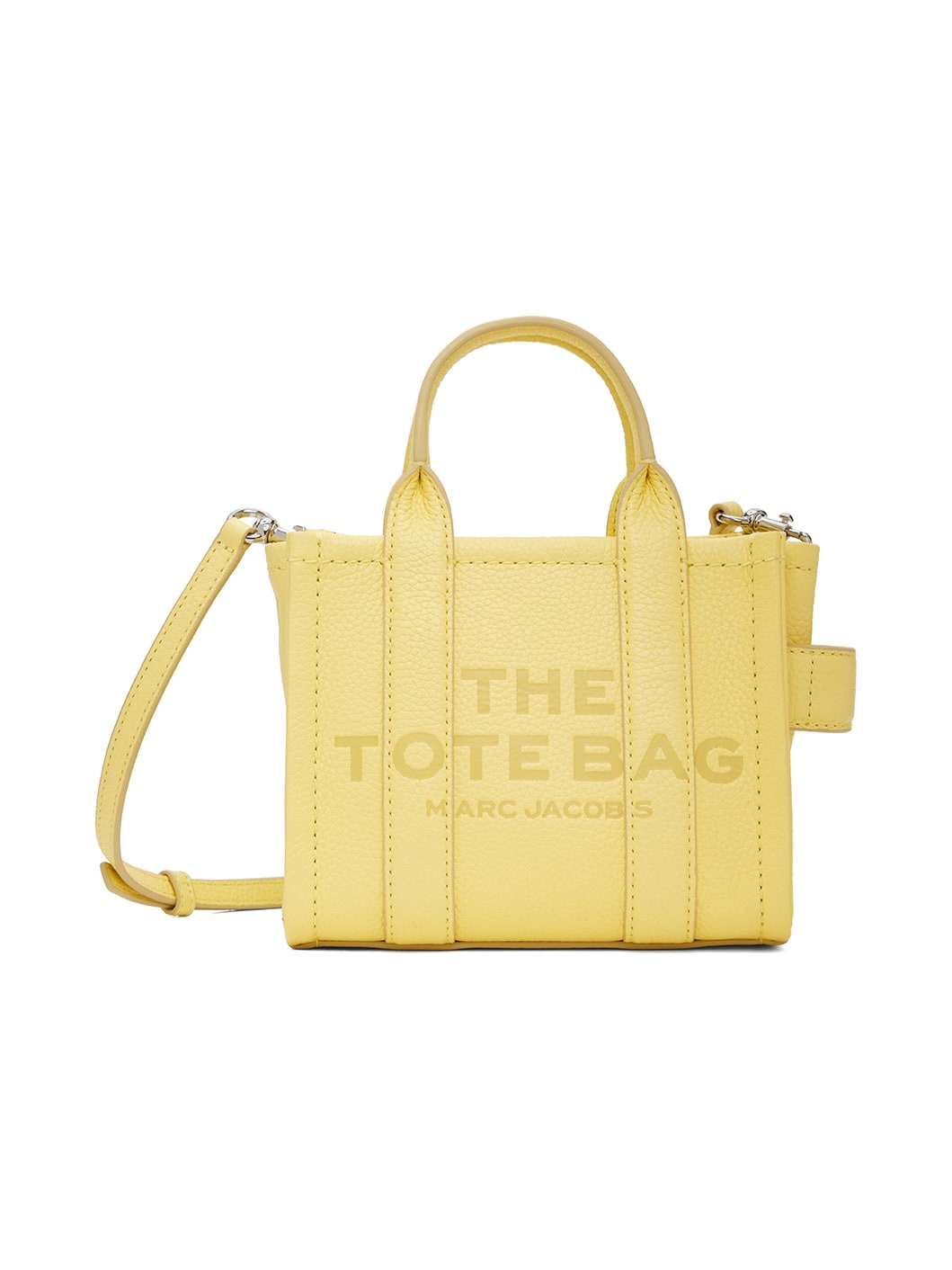 Yellow 'The Leather Mini Tote Bag' Tote - 1