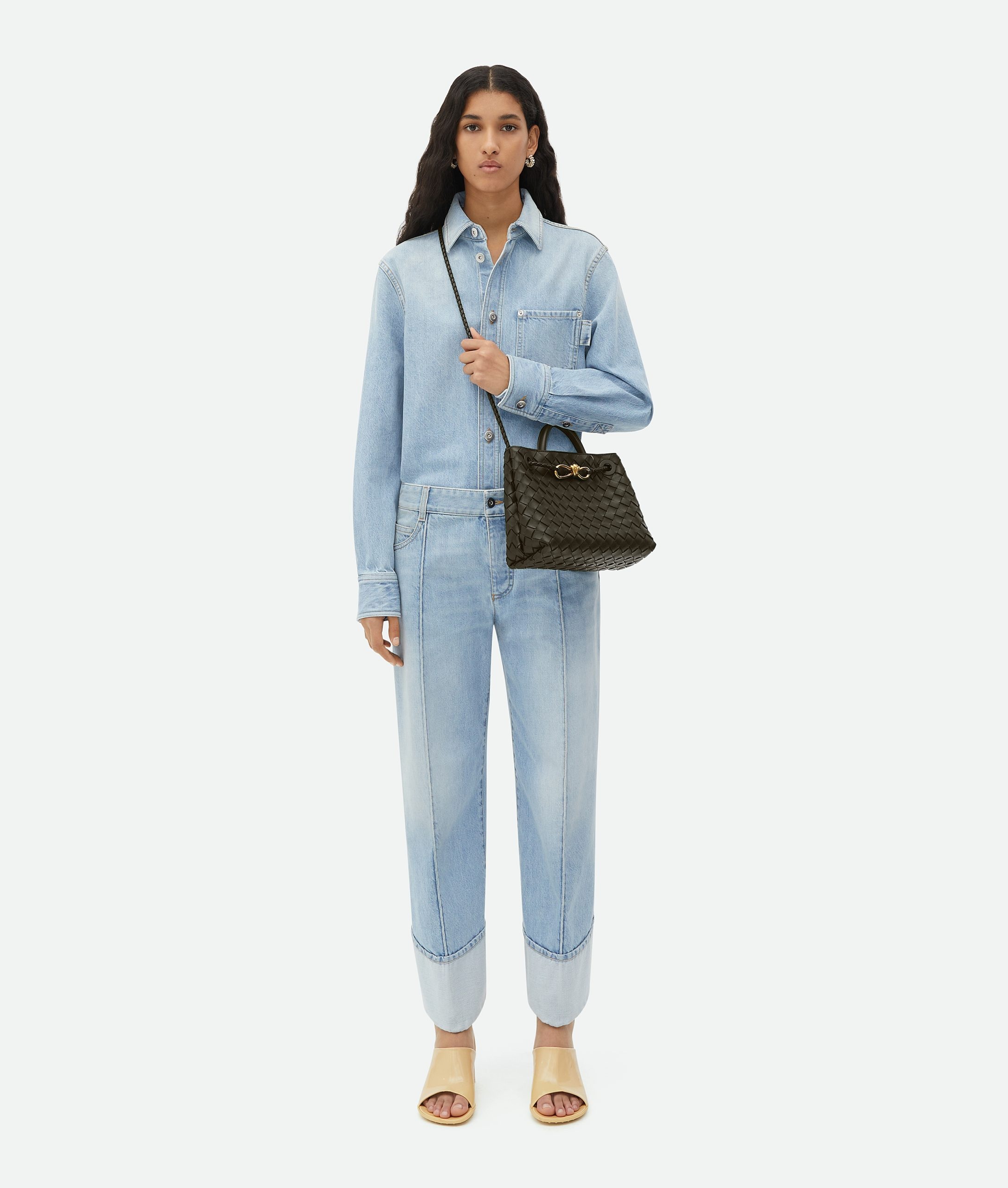 Bottega Veneta – Andiamo Small Kaki - 6