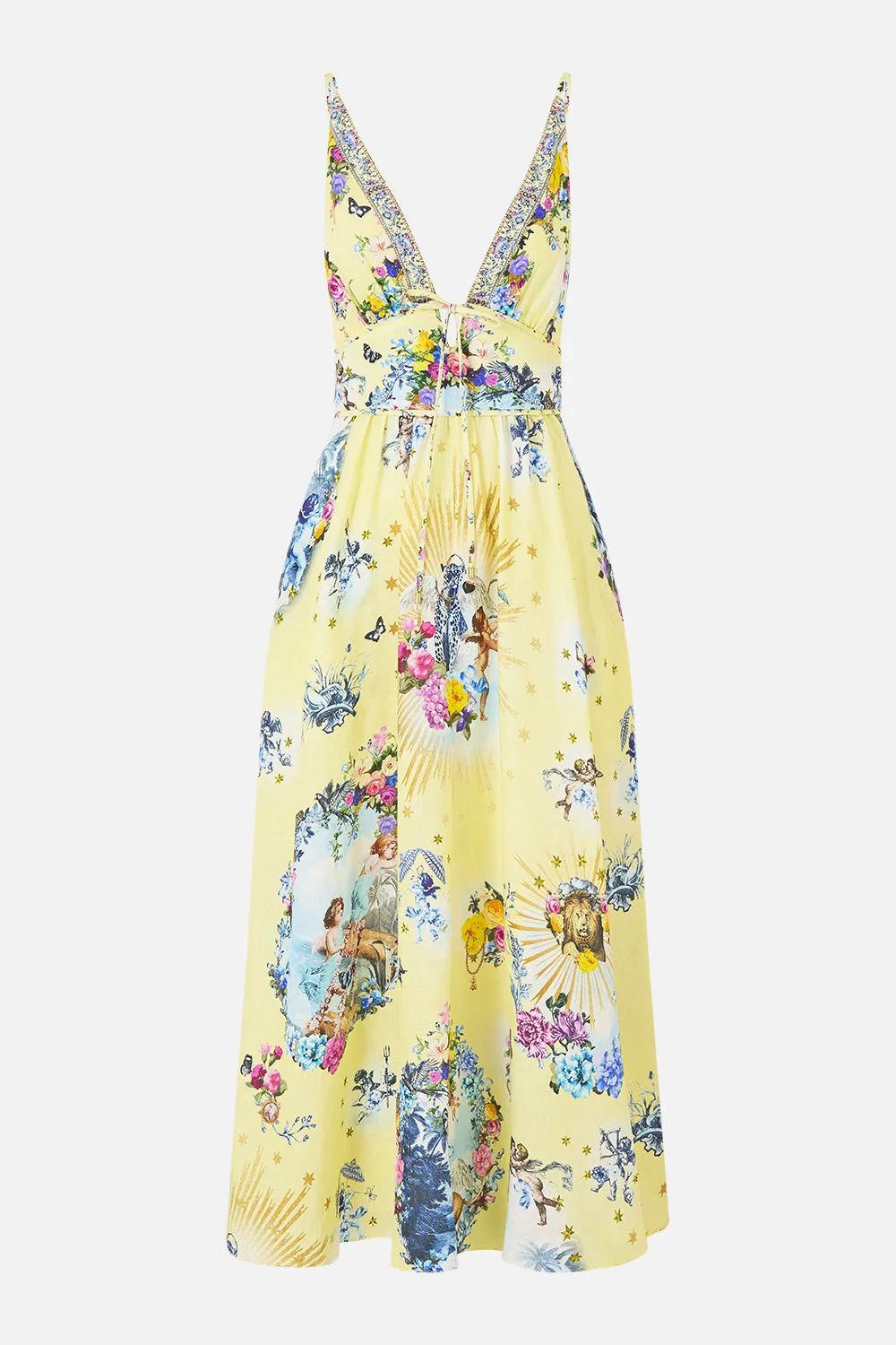 WAISTBAND DRESS WITH TIE DETAIL CHINOISERIE CHILD - 1