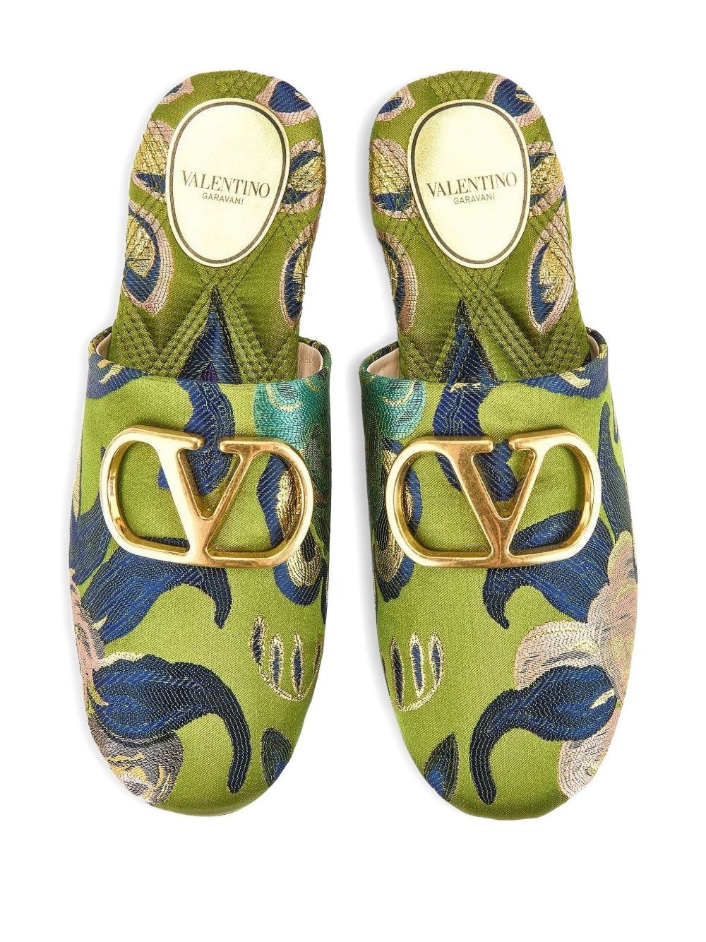 VLogo floral mules - 3