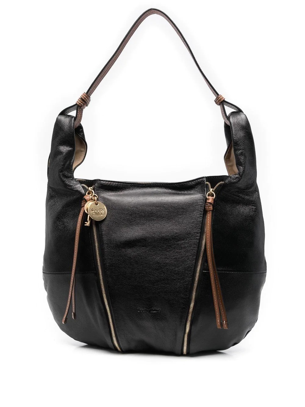 zipped hobo bag - 1