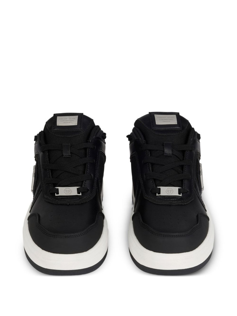 SK8R logo-plaque low-top sneakers 3
