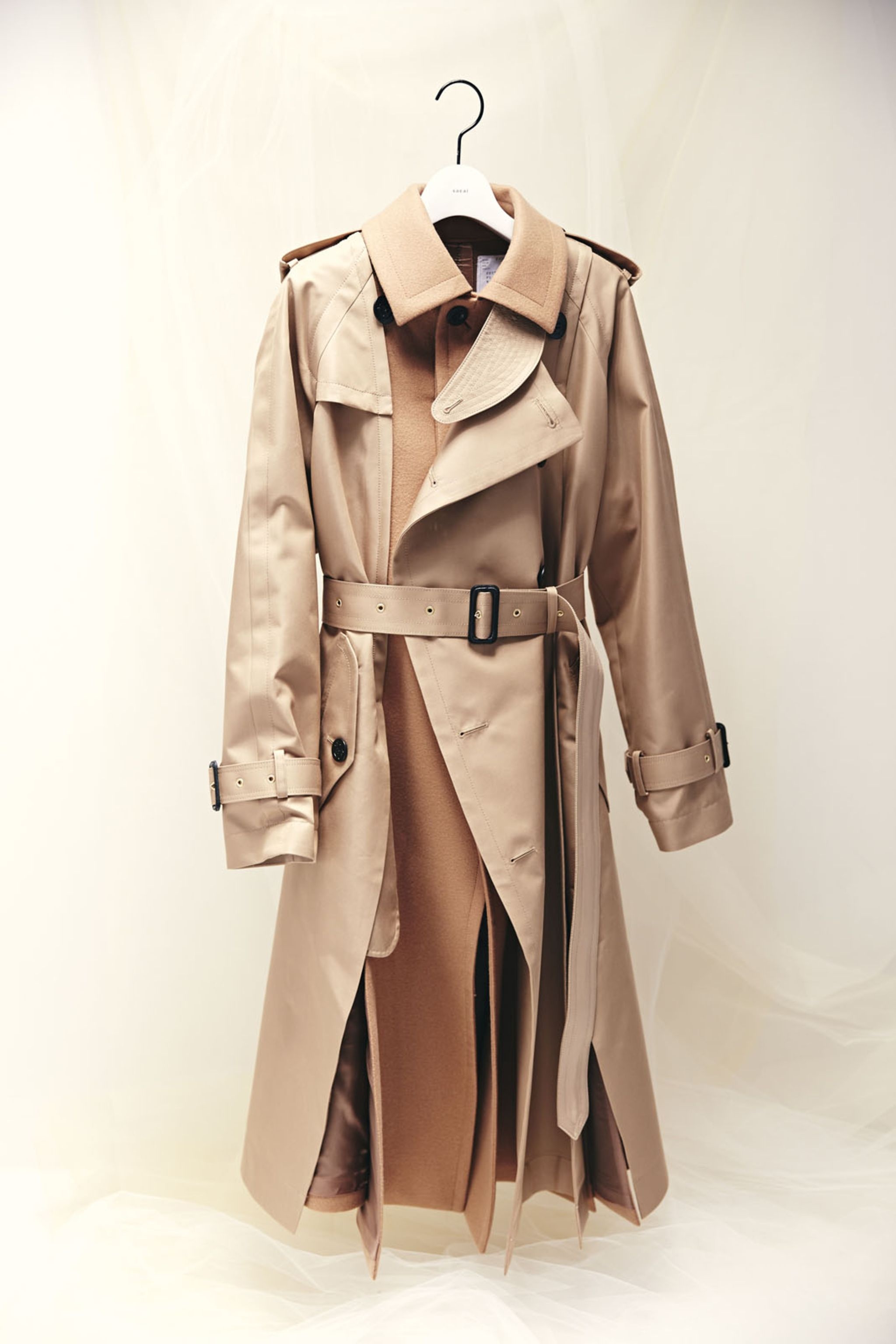 ジャケット・アウター Sacai Cotton Gabardine Wool Melton Coat sacai Cotton Gabardine x Wool Melton Coat | REVERSIBLE