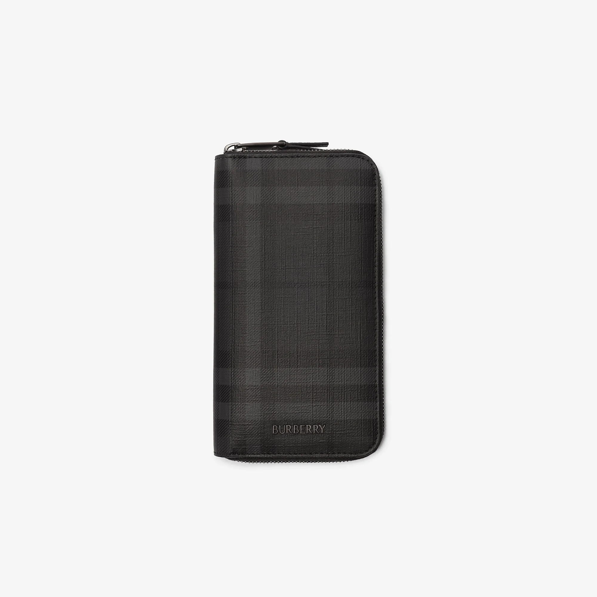 Large City Check Zip Wallet - 1