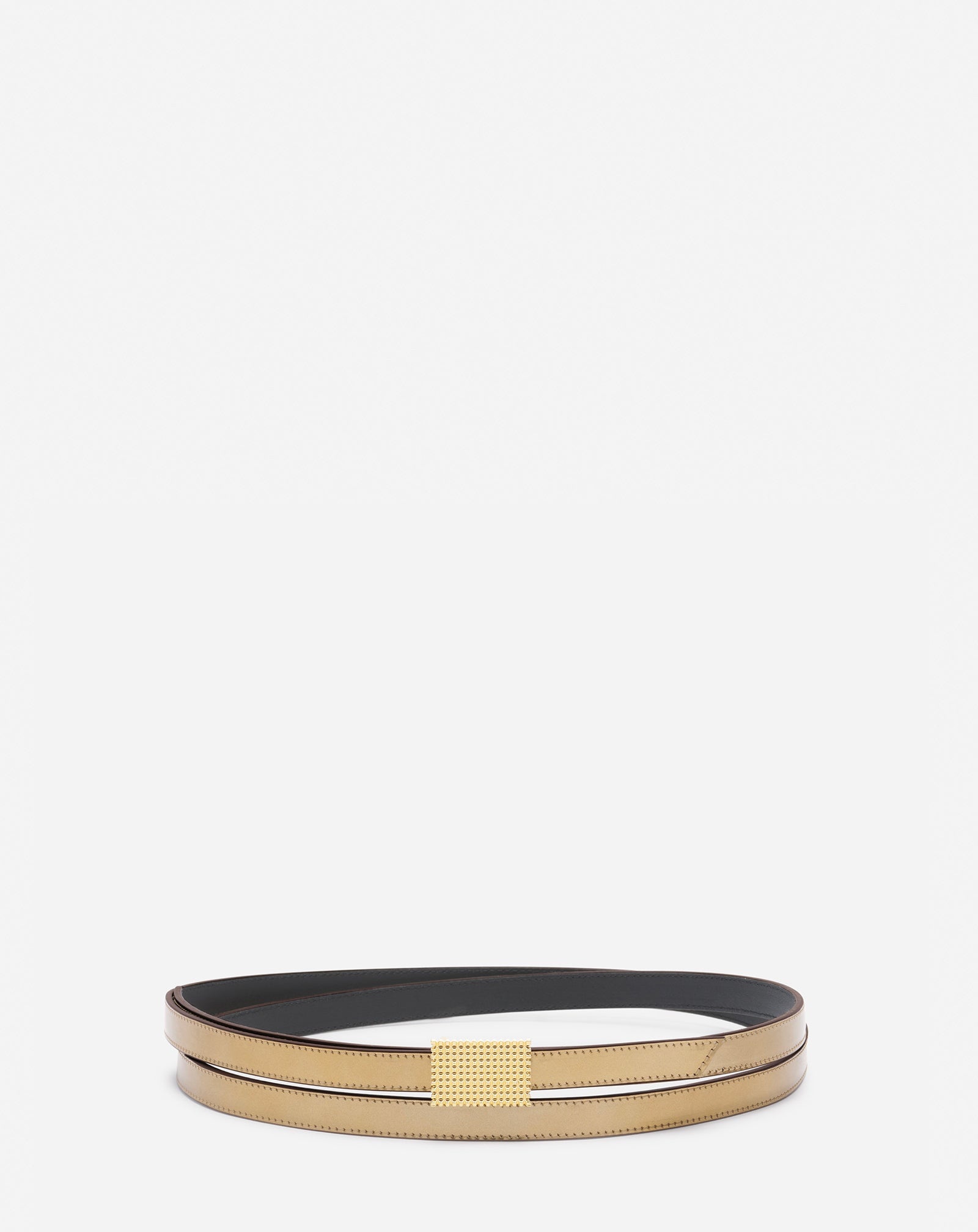 CONCERTO BELT IN METALLIC LEATHER - 1