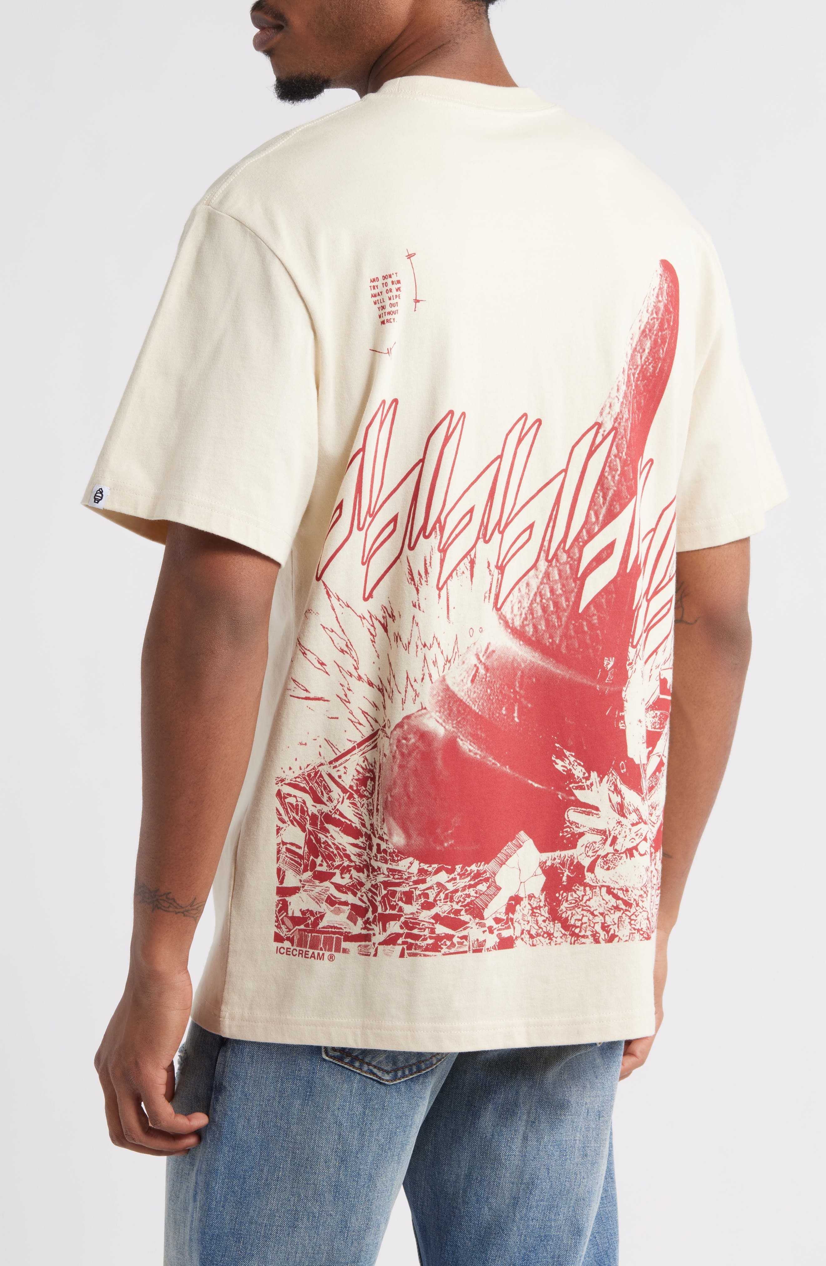 ICECREAM Explosion Oversize Graphic T-Shirt in Fog at Nordstrom - 2