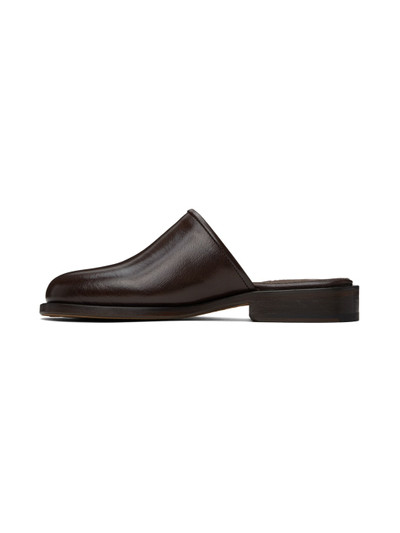 Lemaire Brown Square Mules outlook