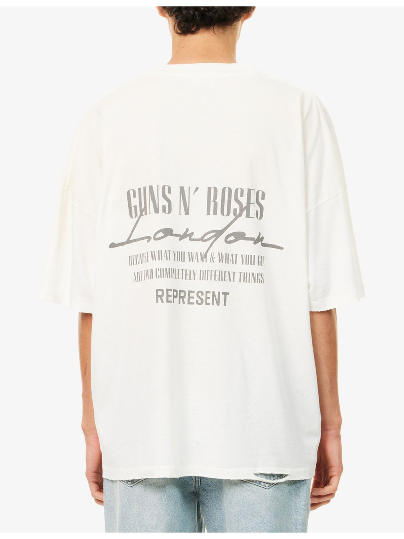 Represent x Guns N' Roses Cross Graphic-Print Cotton-Jersey T-Shirt 4
