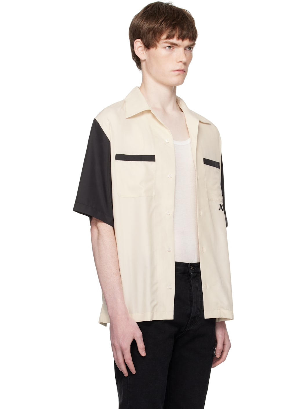 Beige 'Try It' Bowling Shirt - 2