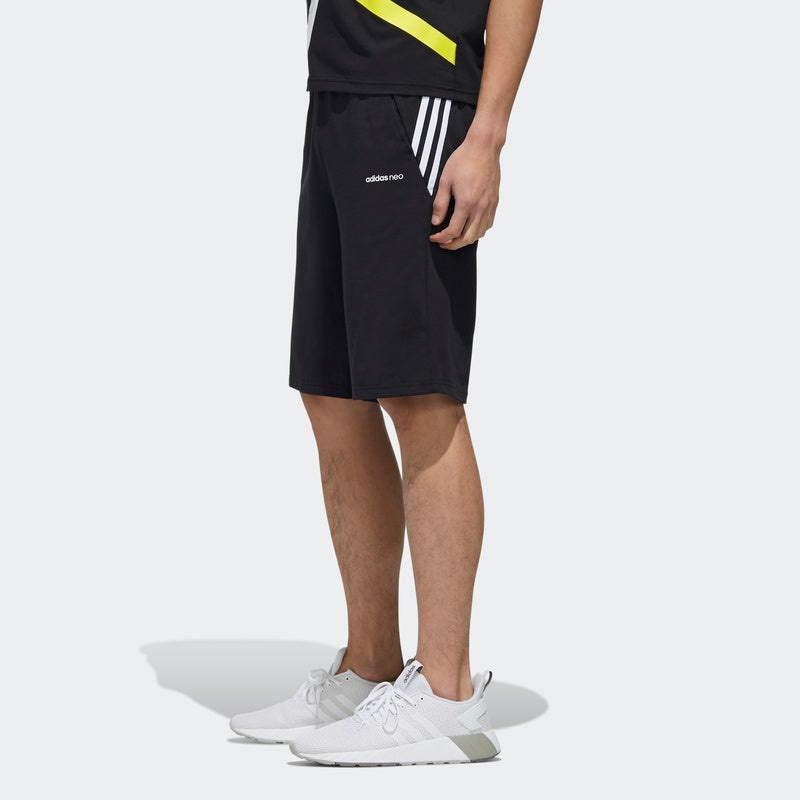 adidas neo Athleisure Casual Sports Shorts Black DZ8720 - 5