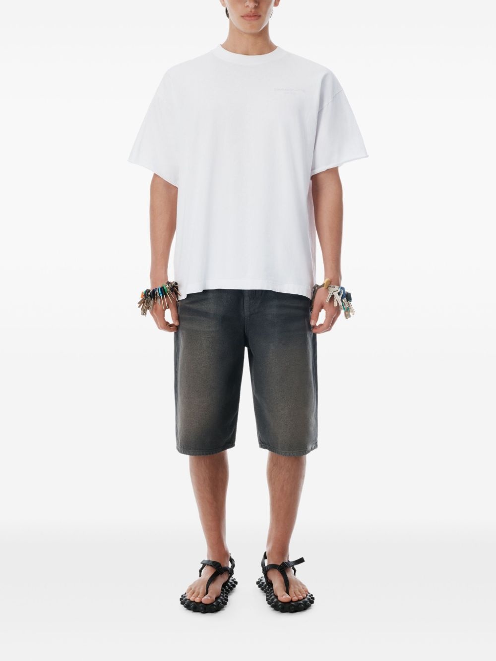 logo cotton T-shirt - 2