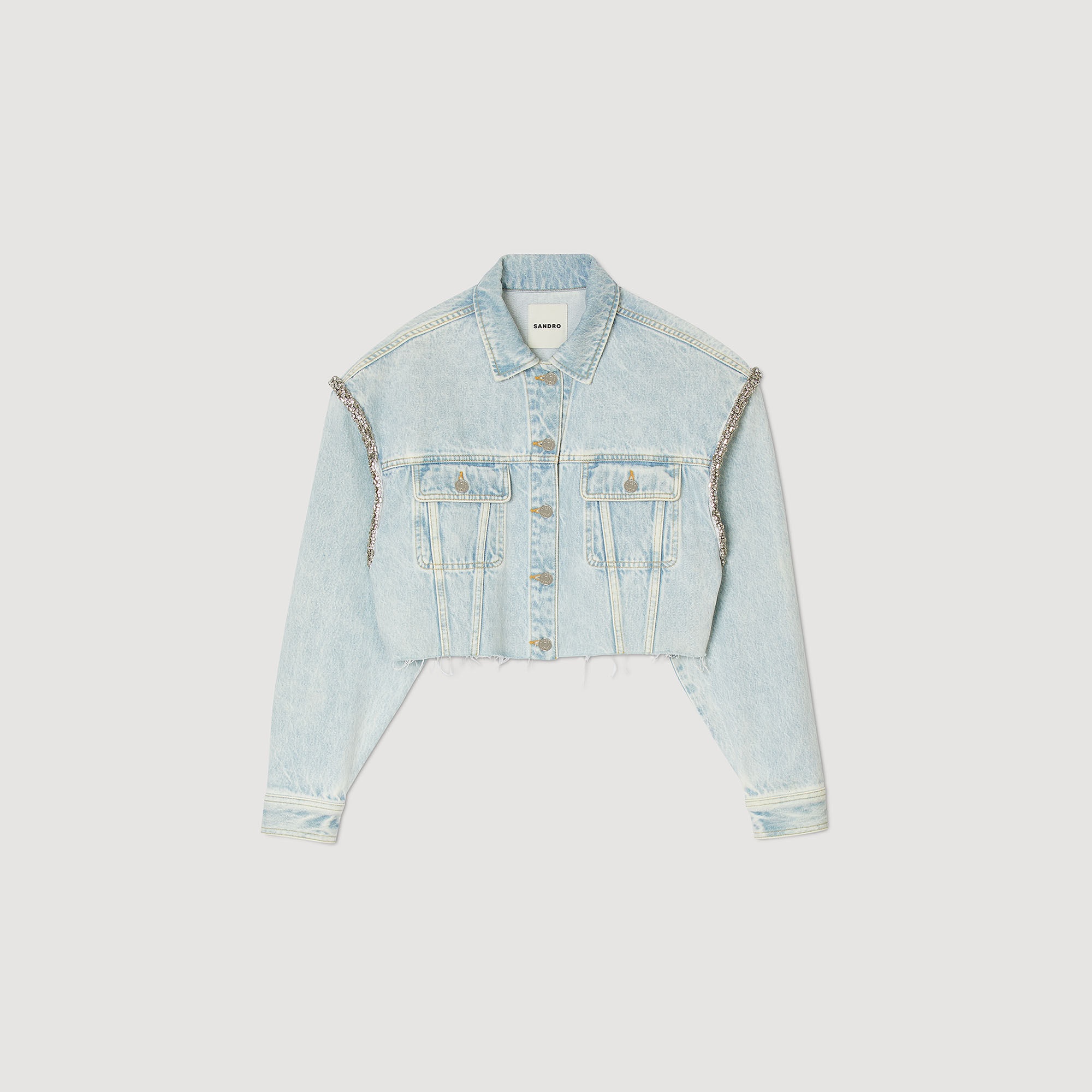 CROPPED DENIM JACKET - 1