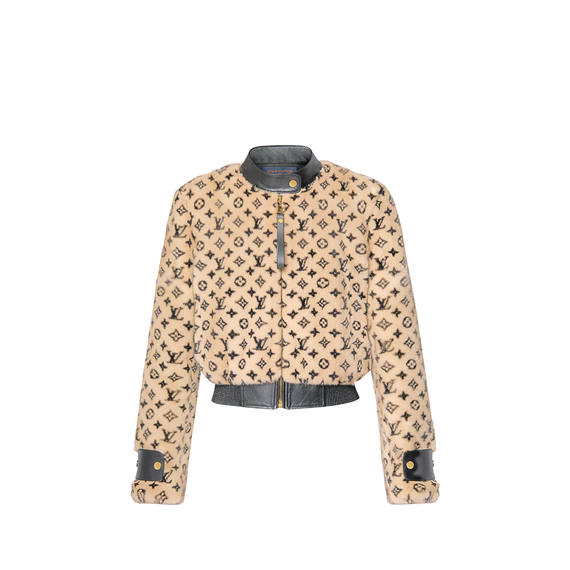Monogram Mink Bomber Jacket - 1