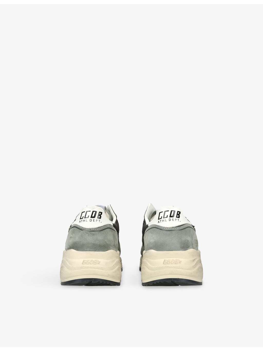 Men’s Running Sole Suede and Mesh Low-Top Trainers - 4