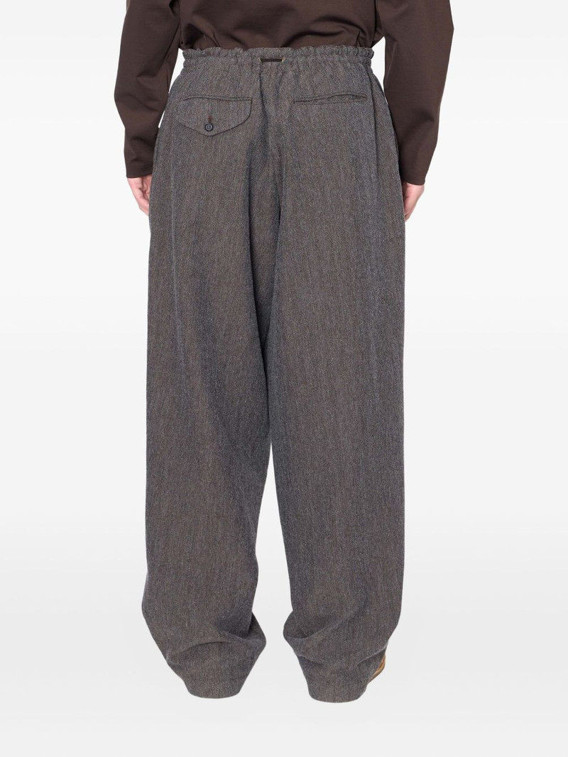 Kolor drawstring-fastening pleated trousers outlook