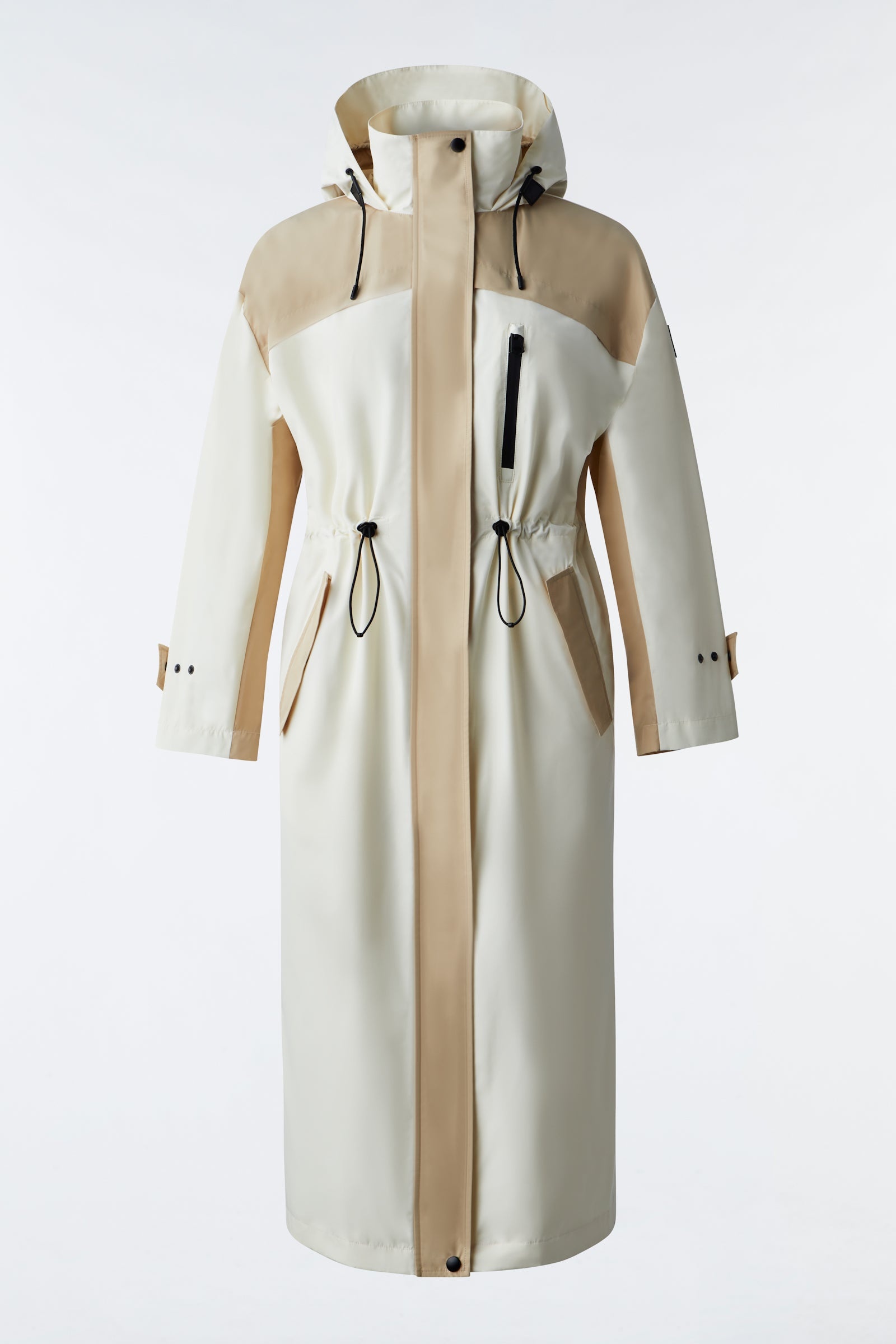 BREENA Long oversized raincoat with hood - 1