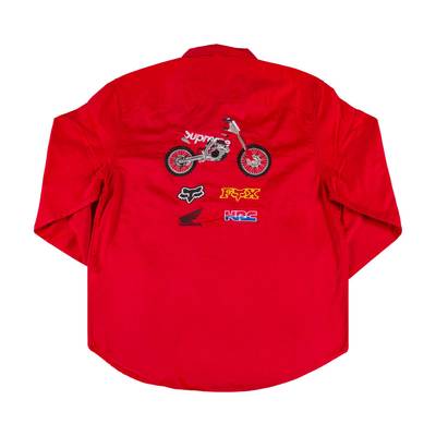 Supreme Supreme x Honda Fox Racing Work Shirt 'Red' outlook