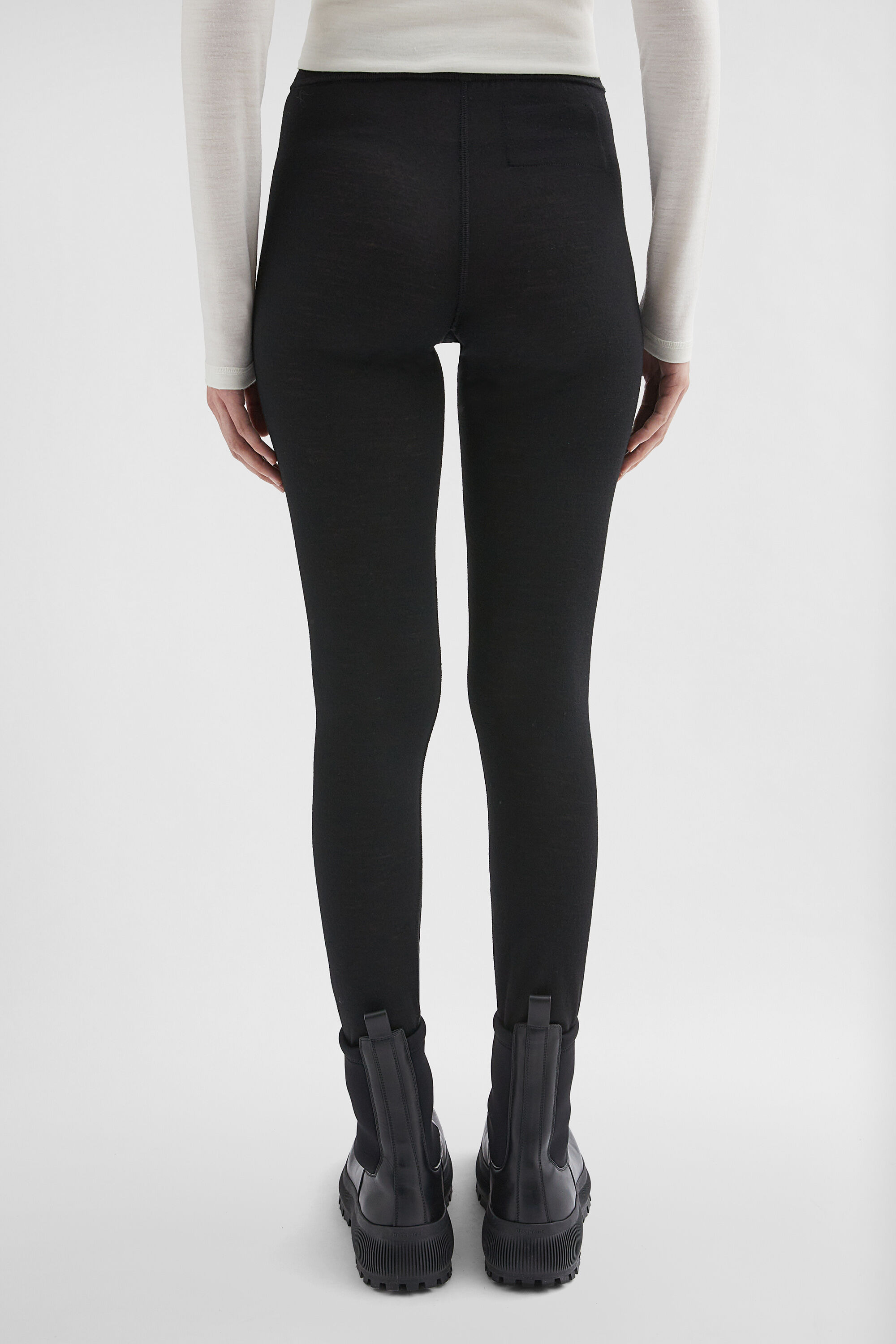 Lightweight Wool Blend Leggings - 4
