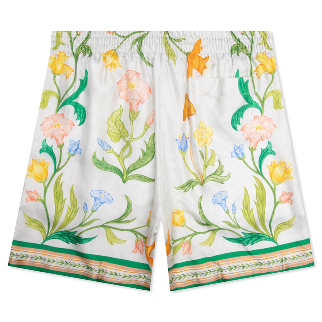 L'ARCHE FLEURIE SILK TWILL SHORTS - MULTI - 2