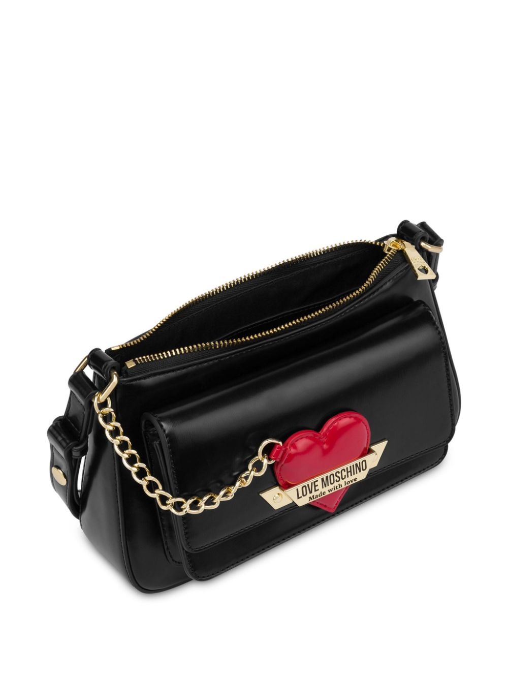 heart-charm shoulder bag - 2