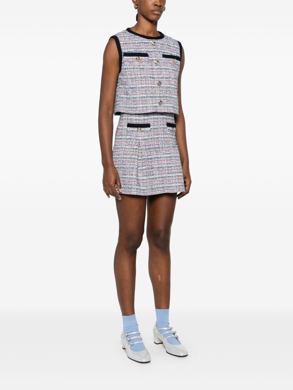tweed mini dress - 3
