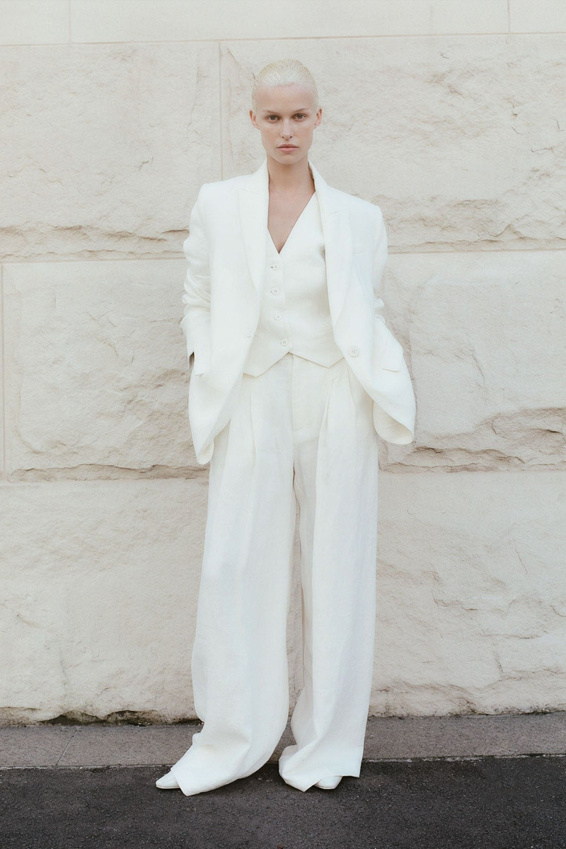 Tailored Linen Pants - Ivory 7