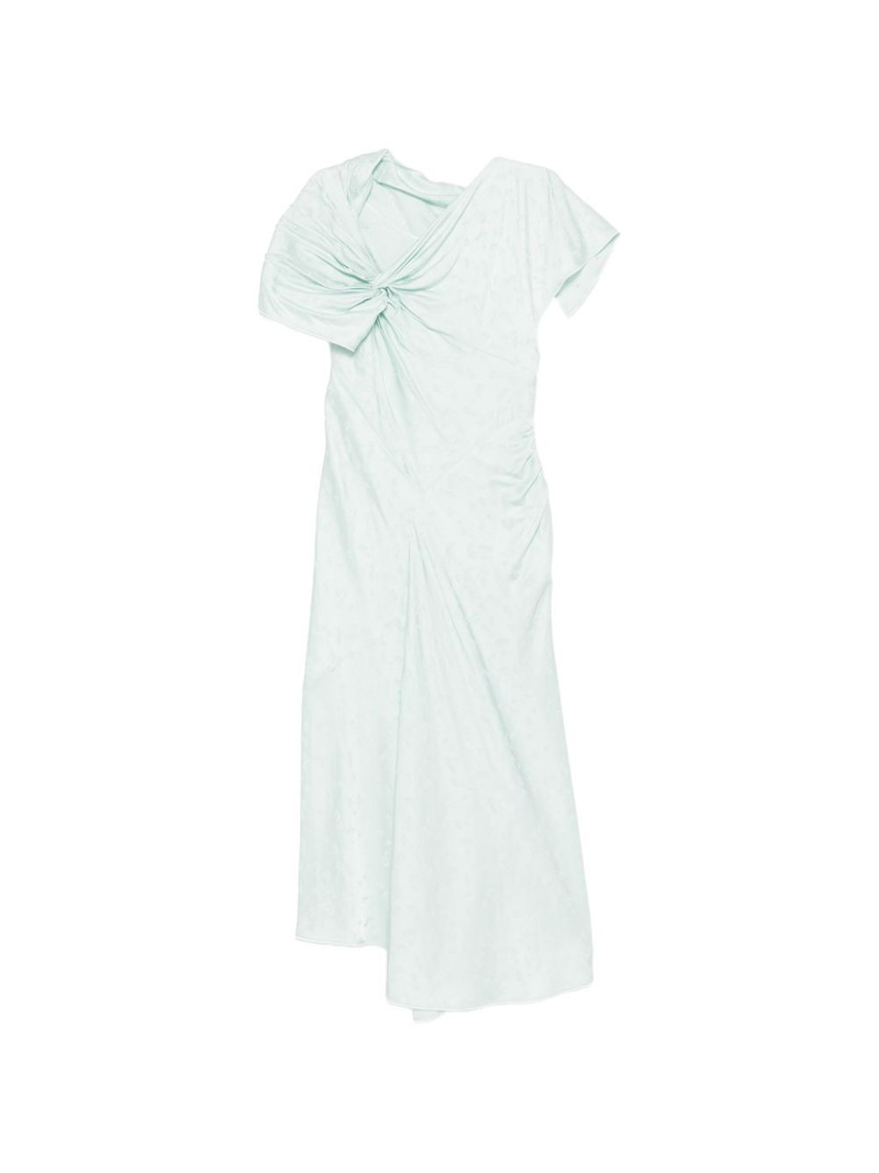 asymmetric twist midi dress 1