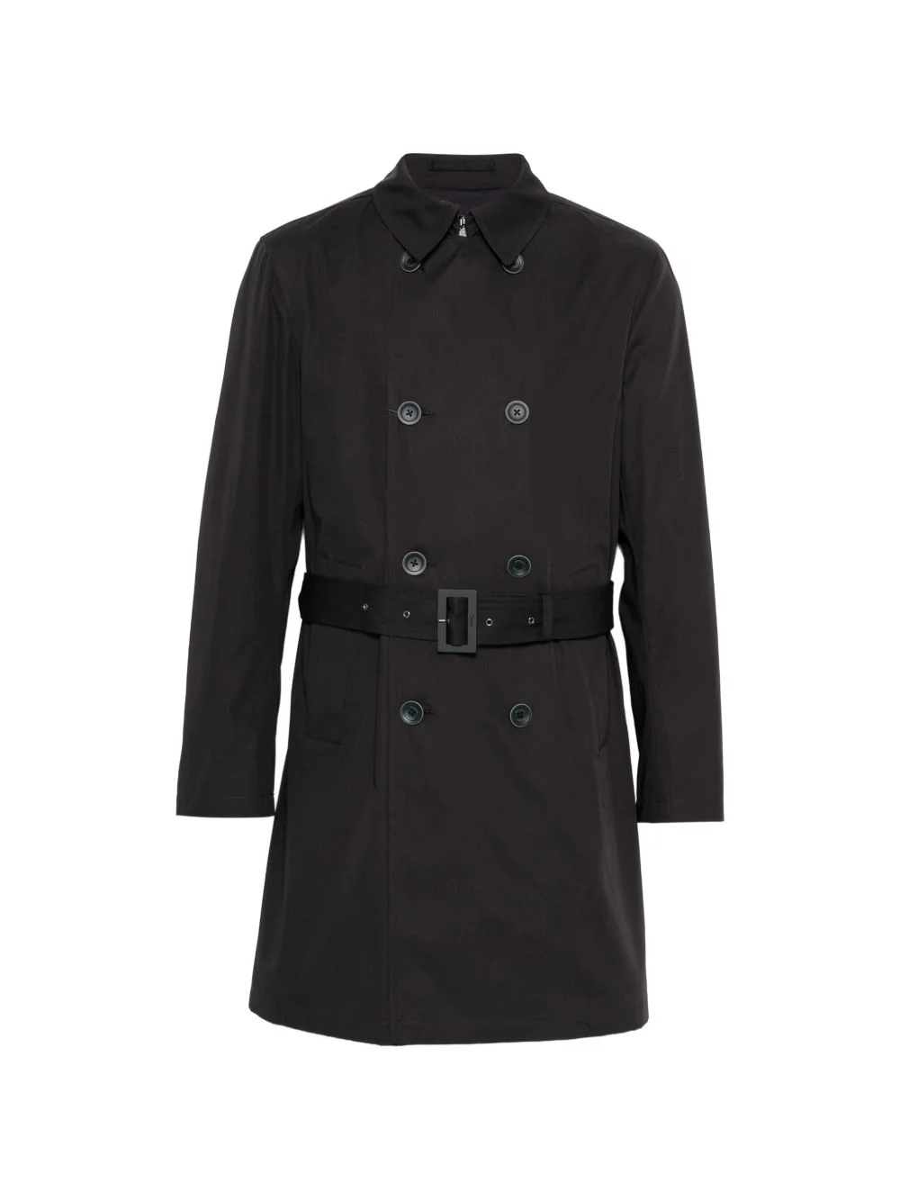 double-breasted trench coat - 1