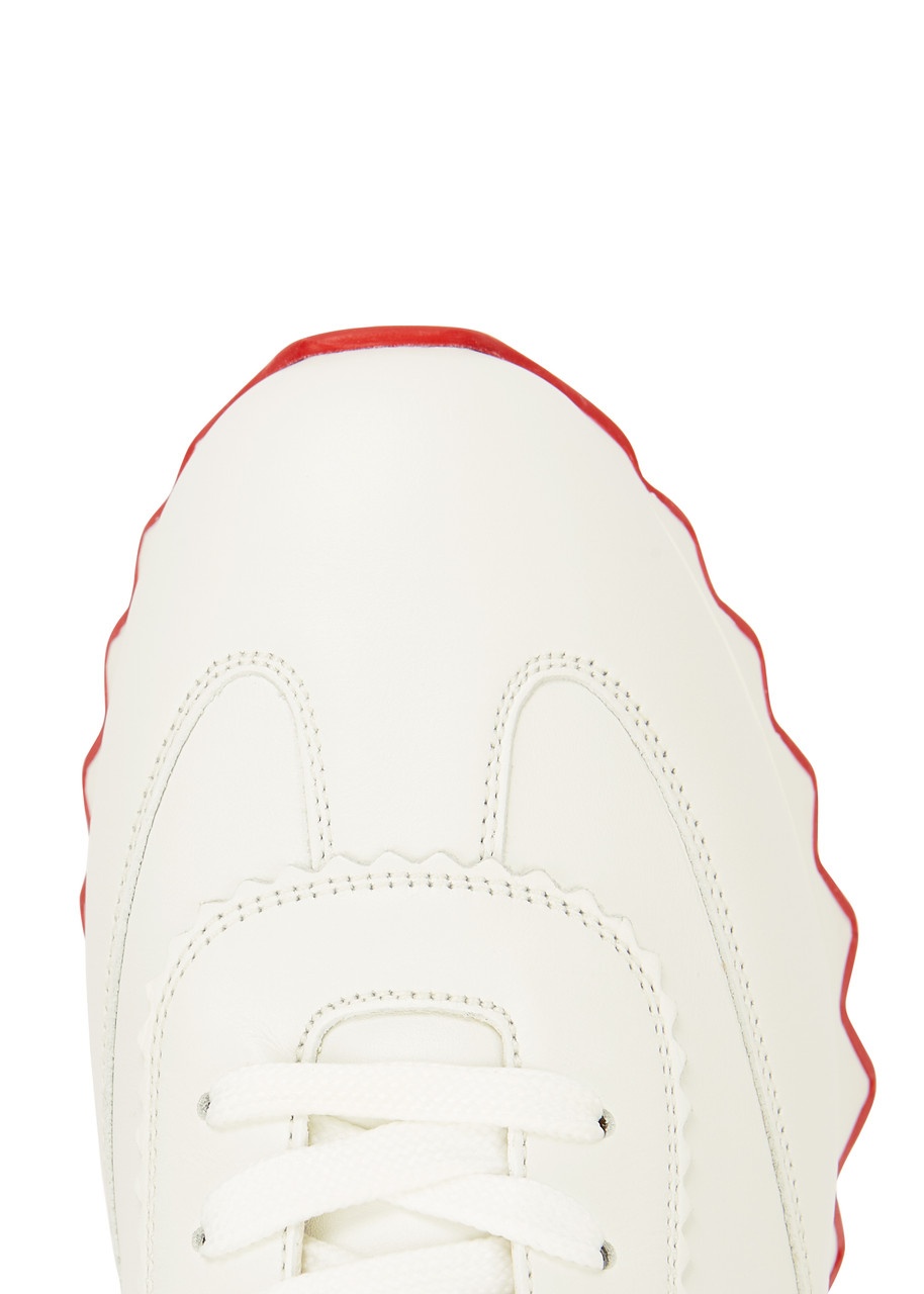 Christian Louboutin Loubishark Donna White Leather Sneakers - 4
