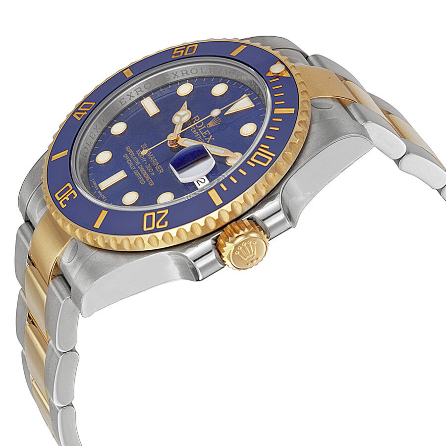 Pre-owned Rolex Submariner Blue Dial Men's Watch 116613LB - 2