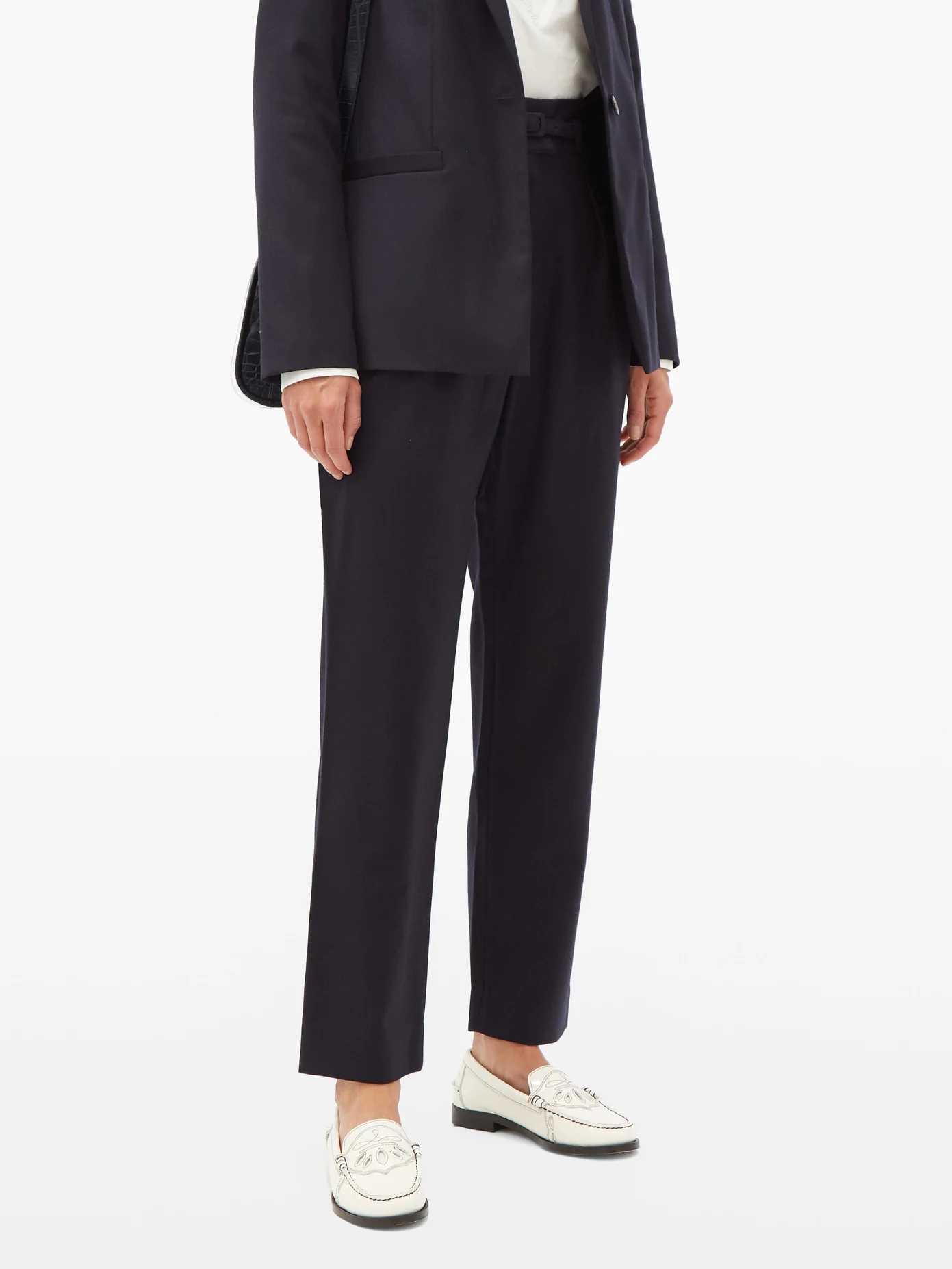 Joan high-rise wool trousers - 6