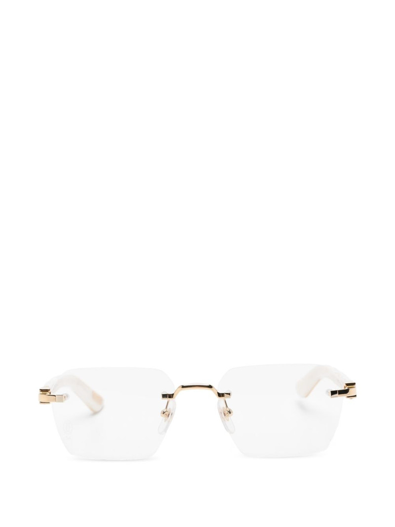 rimless-frame glasses 1