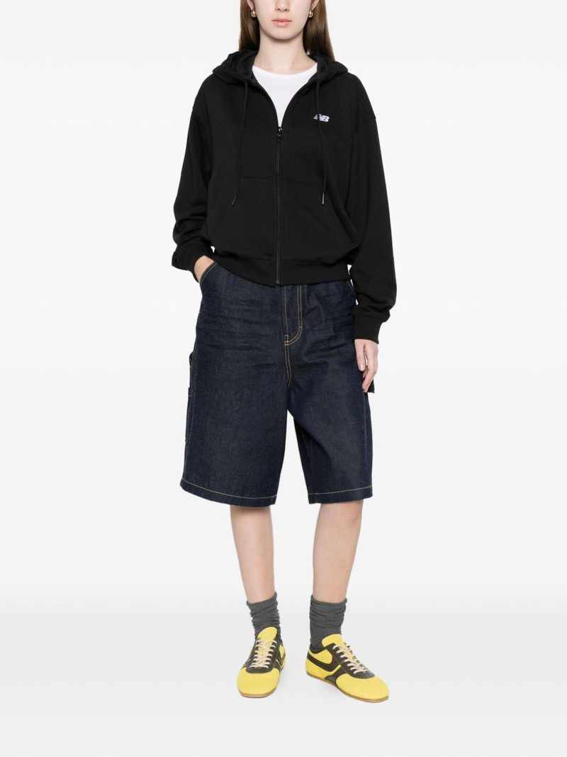 New Balance logo-zipped hoodie outlook