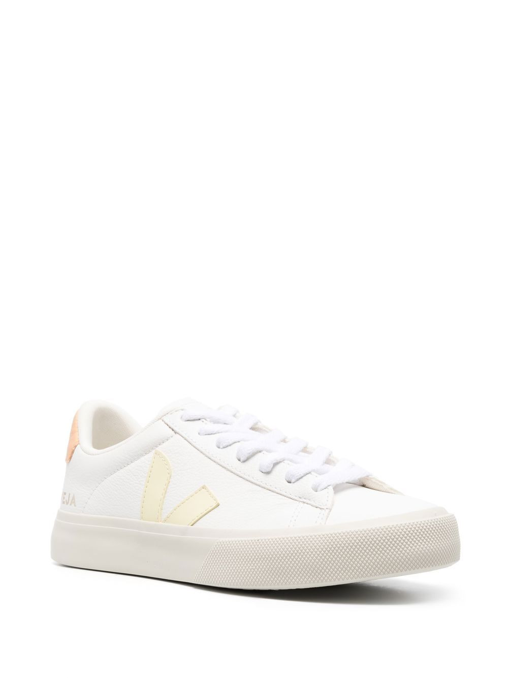 low-top leather sneakers - 2