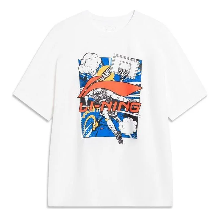 Li-Ning Comics Graphic T-shirt 'White' AHSU805-2 - 1