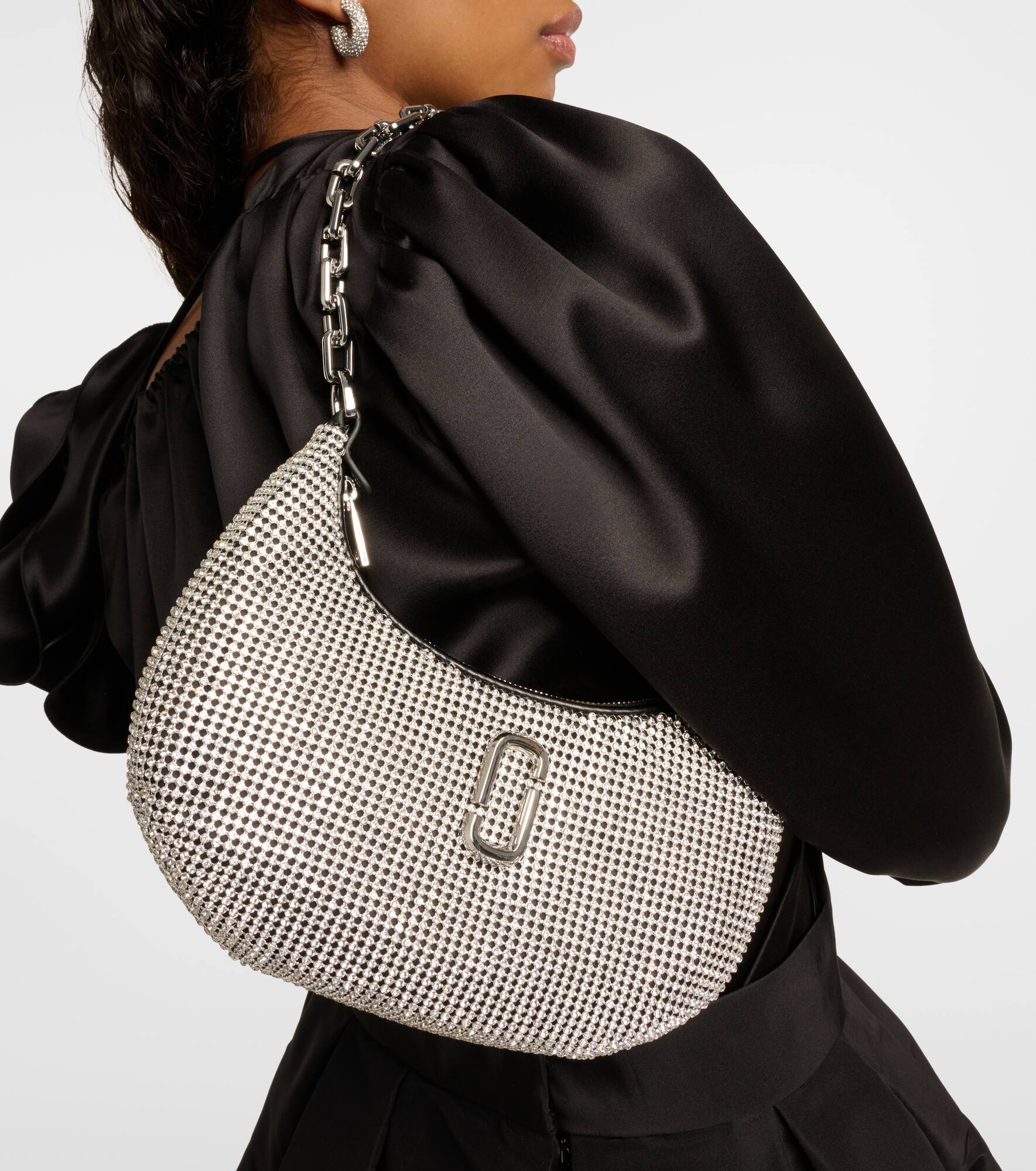 The Curve Small embellished shoulder bag - 2