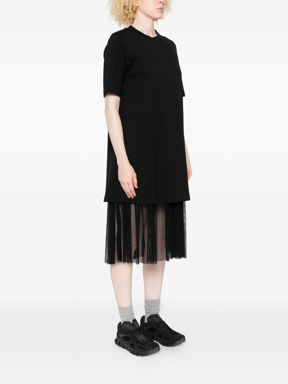 layered midi dress - 3