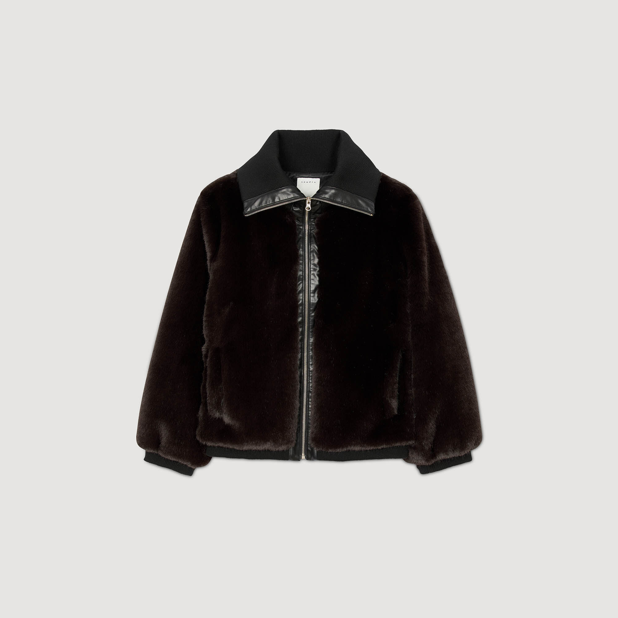 SHORT FAUX FUR COAT - 6