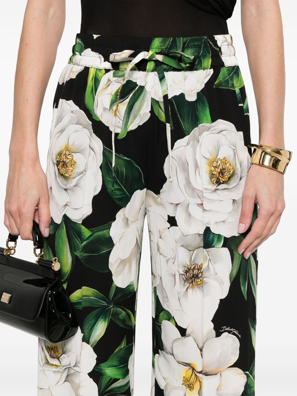 floral-print trousers - 5