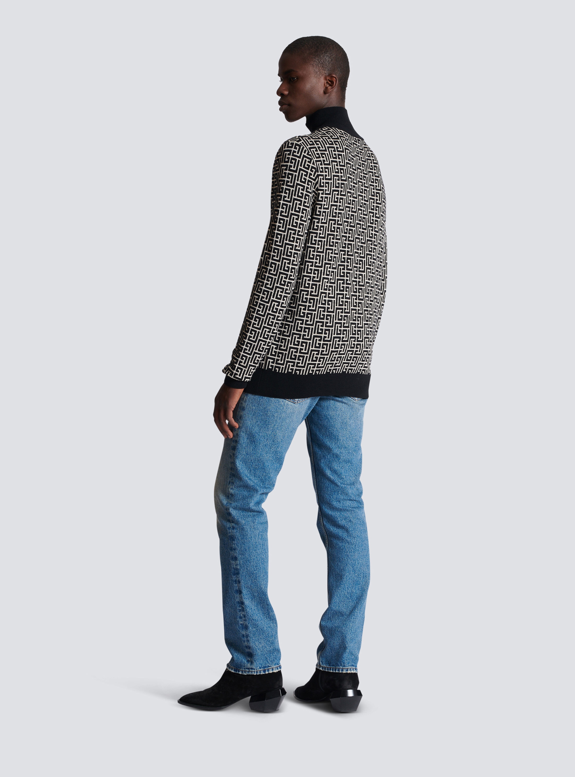 Wool turtleneck sweater - 4
