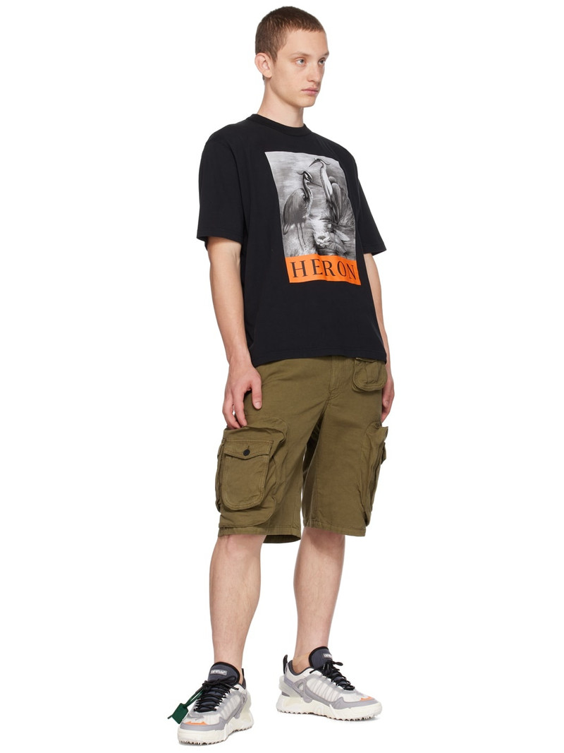 Heron Preston Black 'Heron' T-Shirt outlook