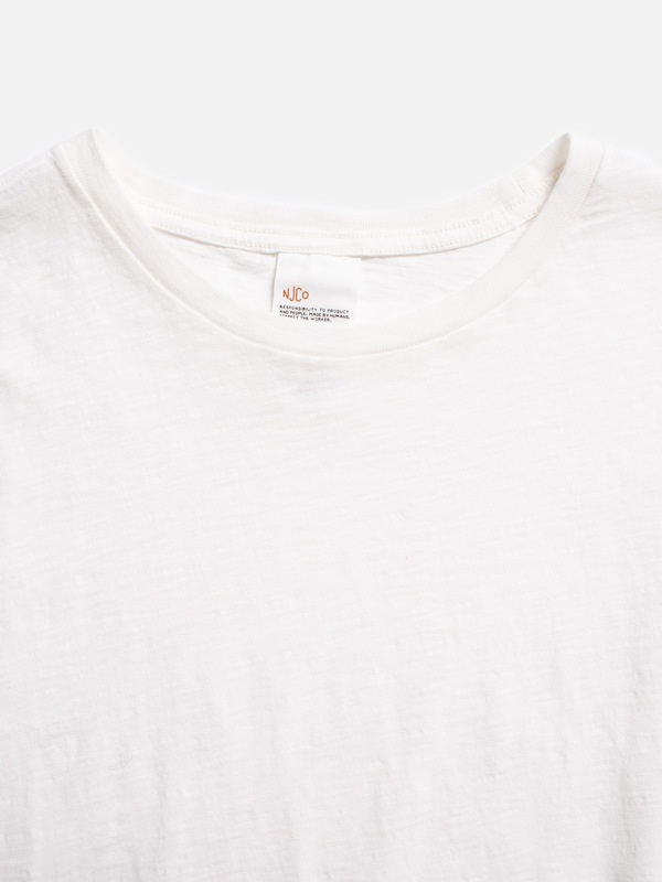 Roffe Slub T-Shirt Offwhite - 3