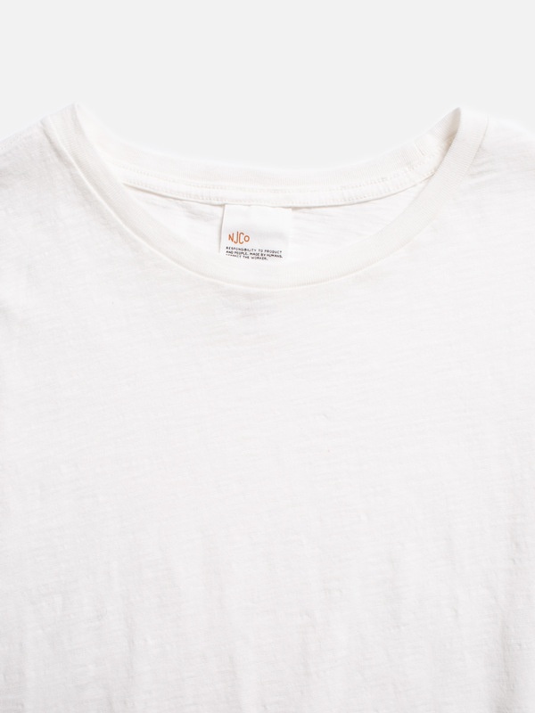 Roffe Slub T-Shirt Offwhite - 2