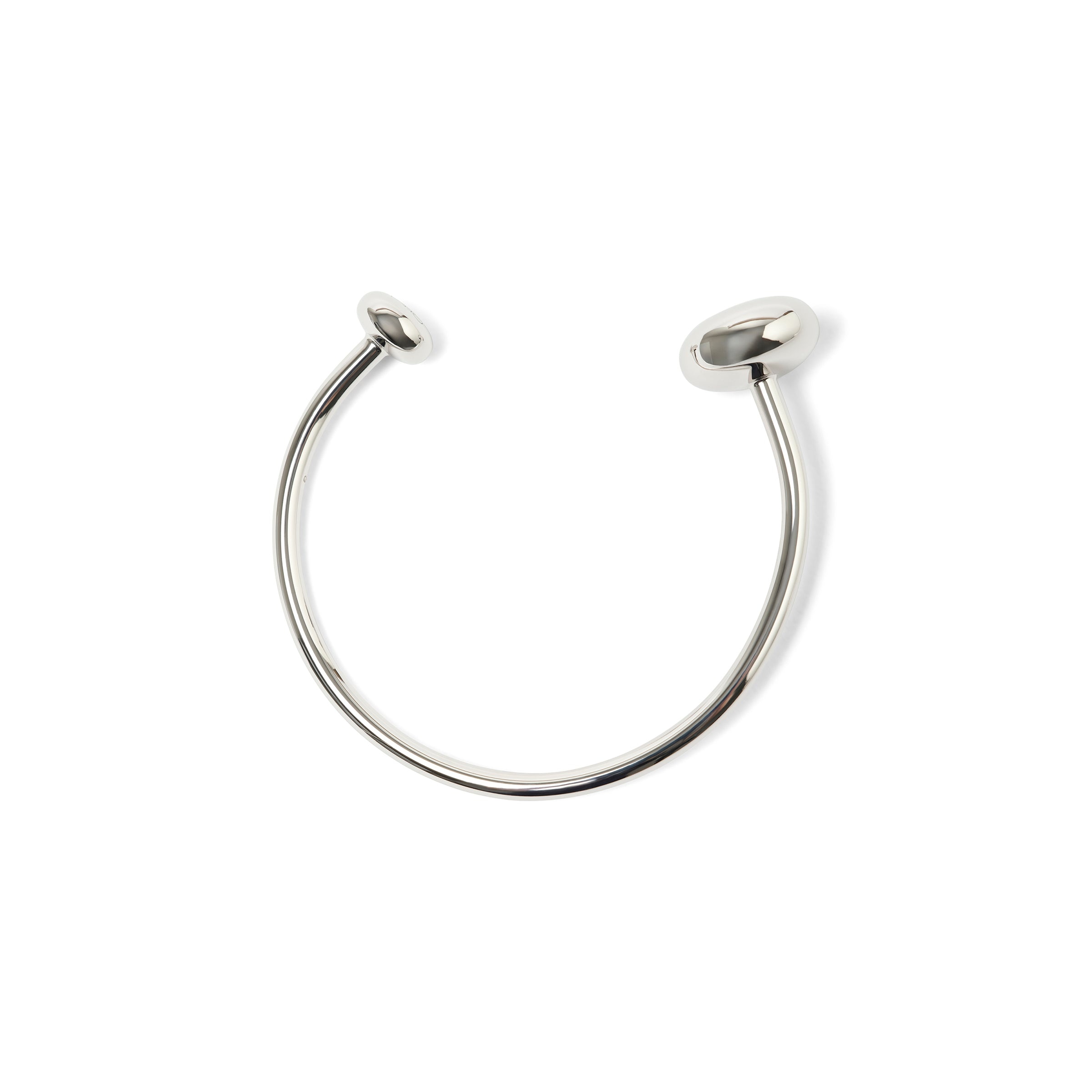 大人気【LOEWE】Anagram Pebble Cuff Anagram Pebble cuff in sterling silver Silver - LOEWE