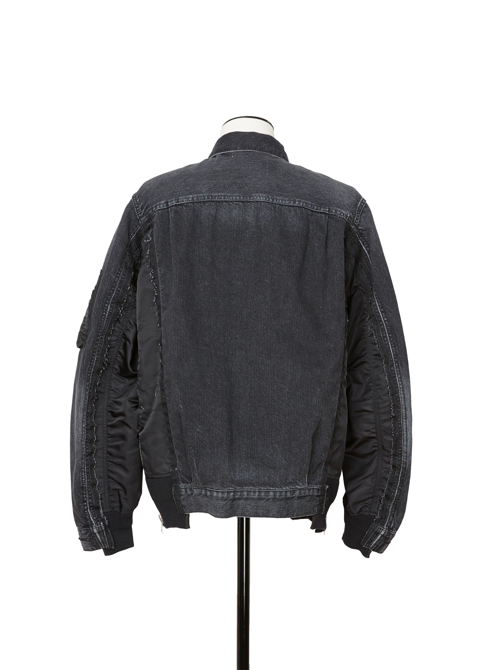 Denim x Nylon Twill Jacket - 3
